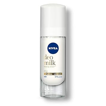 NIVEA Women Deodorant, Deo Milk Dry Roll On, 40 ml