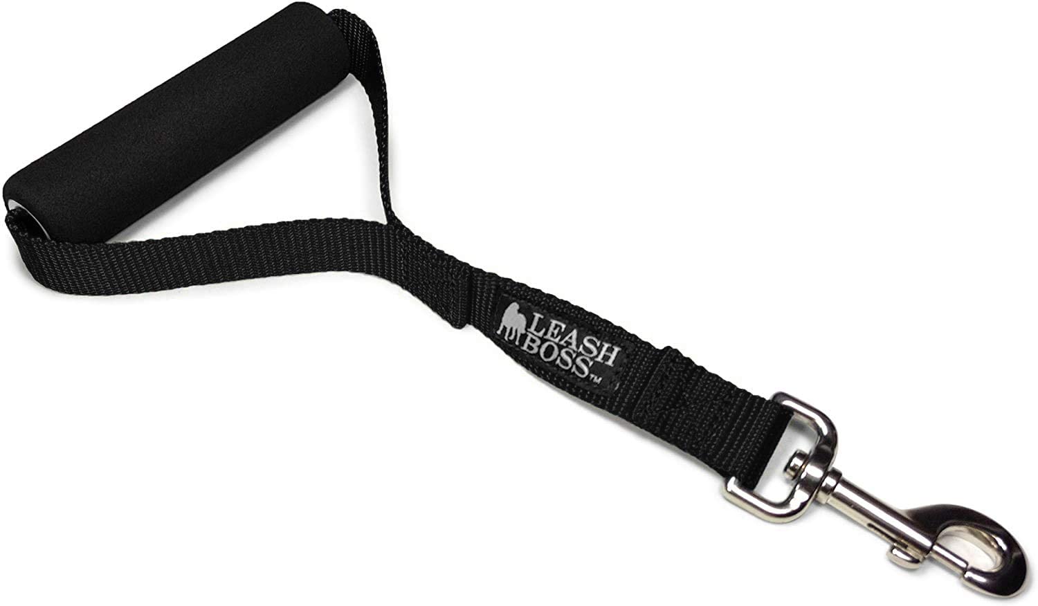 Leashboss Traffic Handler - 12 Inch - Short Dog Leash for Large Dogs with Padded Handle - Made in The USA (12 in, Black) โ image 1