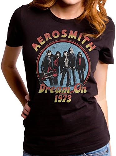 Aerosmith Dream On Black short sleeve Juniors Crew