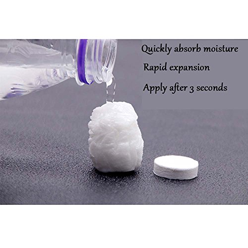 Like U Compressed Facial Sheet Mask DIY Face Compressed Mask Paper for Skin Face Care-50pcs Natural Wrapped Treatment Mask with 2 Free Mask Bottles - Thumbnail 3