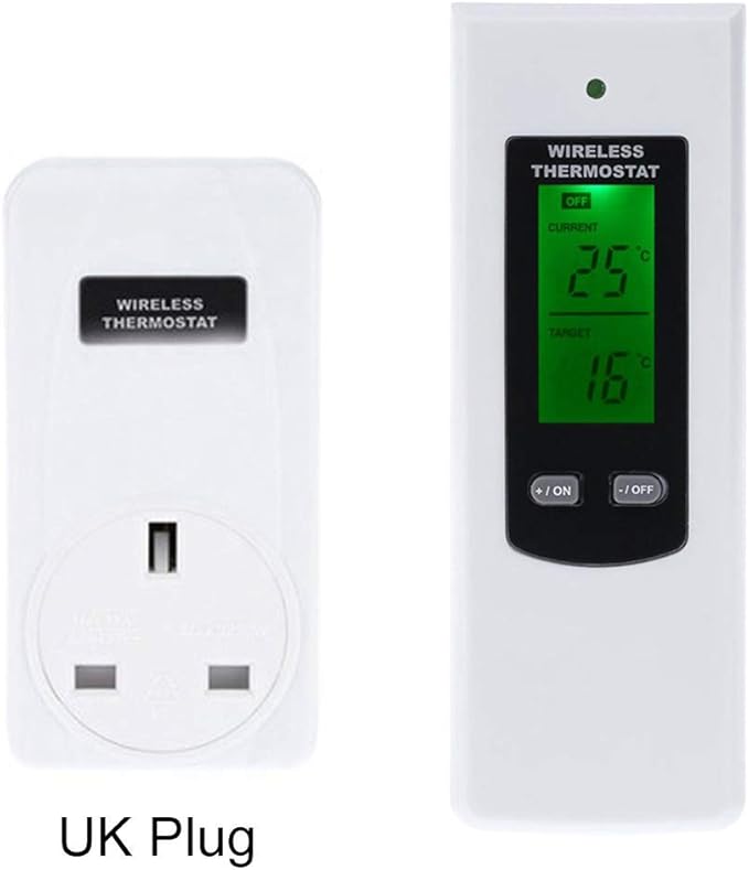gfhjgjhj Digital Temperatura Controlador, Inalámbrico Termostato RF