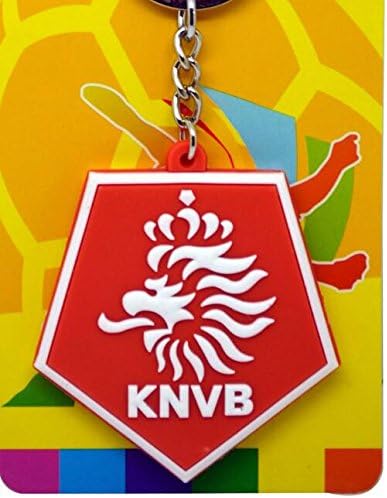 Yiping World Cup Football Netherlands Team Logo Keychain Ornaments Keychain(Orange)