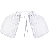 Hercicy Women Petticoat Victorian Dress Bustle Cage Skirt Under Dress Pannier Petticoat for Rococo Victorian Prom Evening