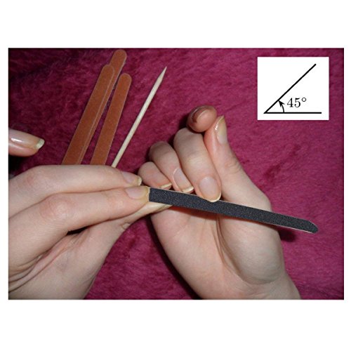 VÉZAAR Nail Files Emery Board, 10PCS Nail Polish Remover Black Washable Double Sided 180/240 Grit Sanding Pads for Manicurist, Nail Salons, Personal Nail Care, Art DIY - Thumbnail 4