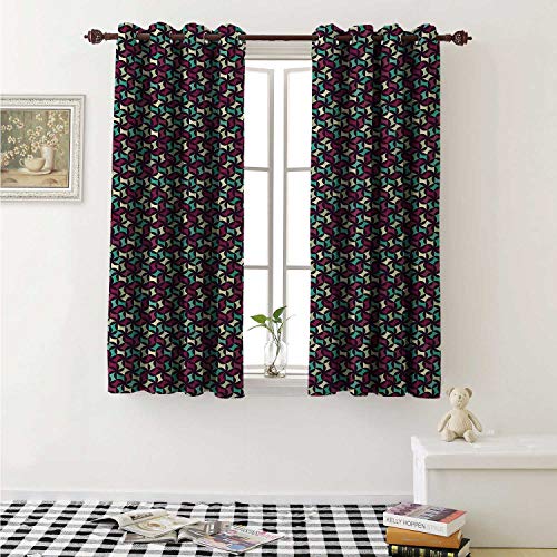 Shenglv Retro Waterproof Window Curtain Abstract Geometric Hipster