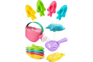 Fajiabao Baby Bath Toys for Kids Ages 1-3 Toddler Bath Toys Mold Free for 12+ Months Bathtub Beach Sand Pool Water Table Toys for 1 2 3 4 5 6 Years Old Boys Christmas Birthday Gifts (6 PCS)