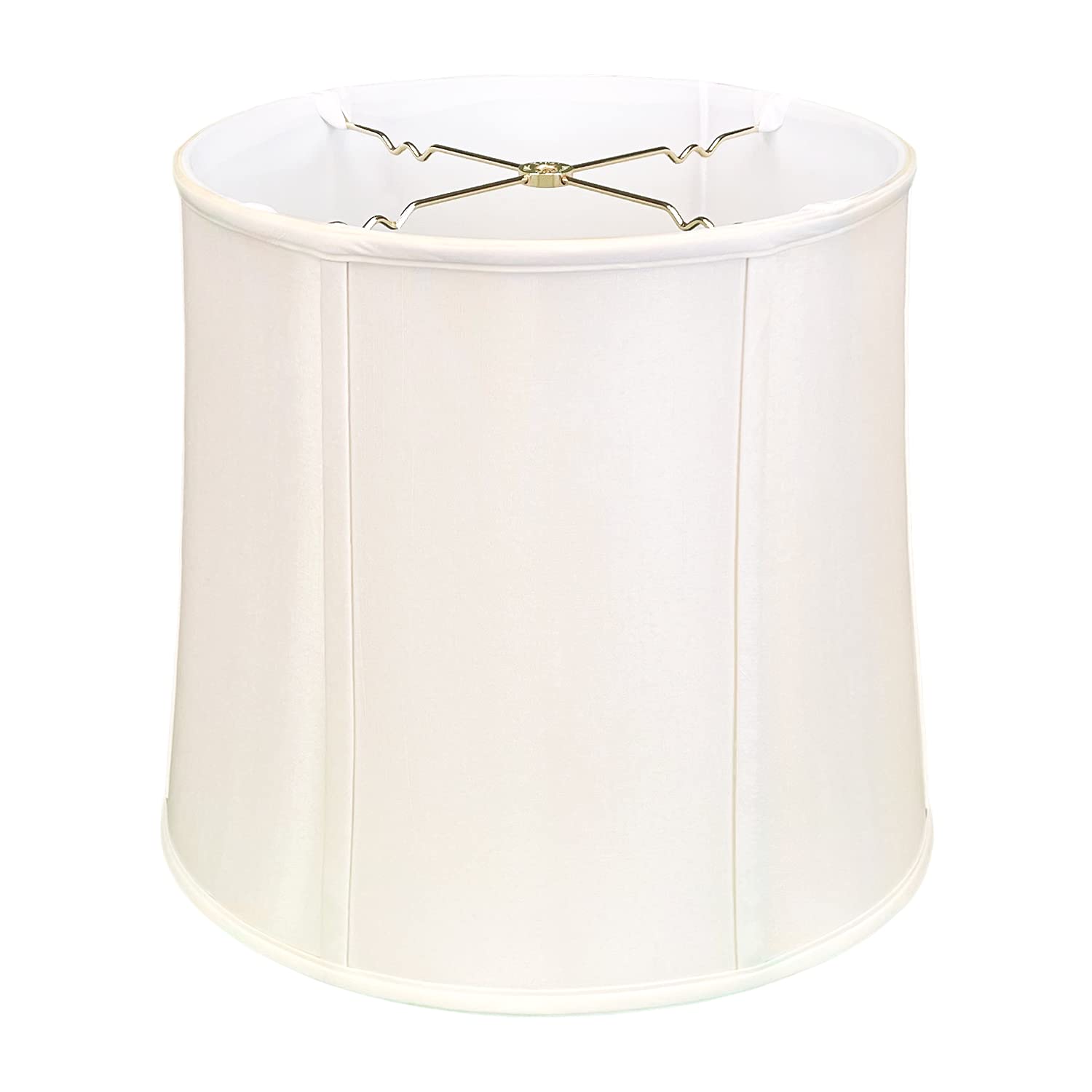 Royal Designs Basic Drum Lamp Shade, White, 15 x 16 x 16 (BS-719-16WH)