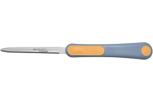 Westcott Pub Titanium Bonded Blade Hand Letter Opener with Redesigned Handle, 9", Gray/Yellow (16450)