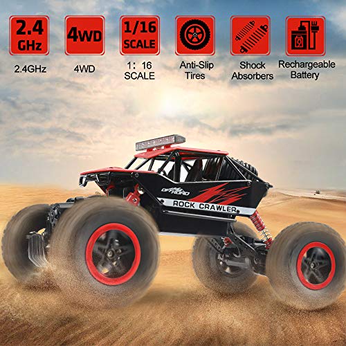 Rc Car, NQD Remote Control Monster Truck, 2.4Ghz 4wd Off Road Rock