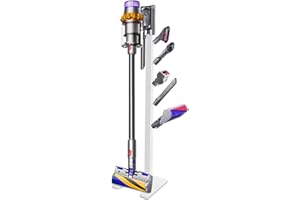 XIGOO Storage-Stand-Docking-Station-Holder Compatible with V15 Detect V11 V10 V8 V7 V6 Cordless Vacuum Cleaners, Stable Metal Organizer Rack(White, 5 Hooks)