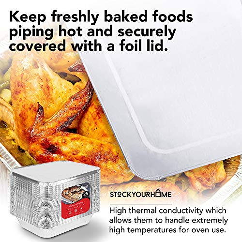 6 9x13+Aluminum+Foil+Pan+Lid