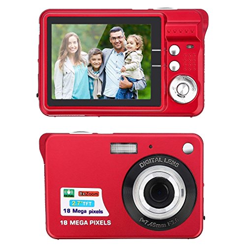 GordVE 2.7 Inch Digital Camera, HD Camera for Backpacking, Mini Digital Camera Pocket Cameras Digital with Zoom, Compact Cameras for Photography - Thumbnail 4