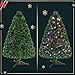 Goplus 3ft Fiber Optic Artificial Christmas Tree, Pre-Lit Christmas Tree with 85 Branch Tips, Colorful Lighting, Lighted Xmas Full Tree for Office Home Holiday Decor