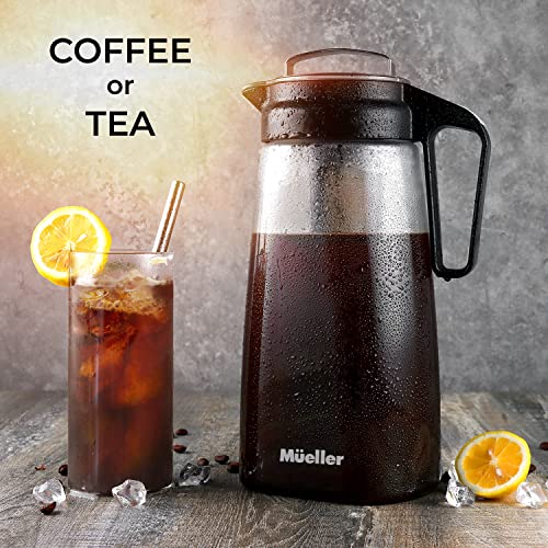 Mueller Cold Brew Coffee Maker, 2Quart HeavyDuty Tritan Pitcher, Iced