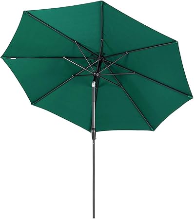 Amazon Com Tempera Patio Umbrella 9 Ft Outdoor Garden Table Umbrella With Push Buttontilt And Crank 8 Ribs Forest Green Garden Outdoor
