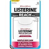 Listerine Gentle Gum Care Interdental Floss for Sensitive Gums, Oral Care, Mint, 50 Yards (Pack of 4)
