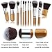 Xubox Makeup Brush Set, 11 Pieces Makeup Brushes Set Professional Bamboo Handle Premium Synthetic Kabuki Foundation Blending Blush Concealer Eye Face Liquid Powder Cream Cosmetics Brushes Kit with Bag