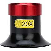 Watch Loupe, 20X Watchmaker Loupe Magnifying Glass Watch Repairing Maintenance Tool Aluminum Alloy Eye Lens Magnifier Portabl