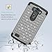 EC Hybrid Silicone Armor Diamond Studded Bling Case for LG G3 - Gray