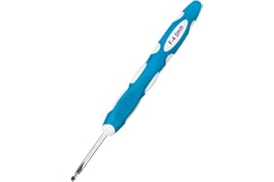 Mdoker Size G/6(4mm) Crochet Hook,Extra Long Crochet Hooks Needles for Arthritic Hands,Ergonomic Grip Soft Handles for Beginners and Experiecced Crochet Lover,Comfortable/Smooth/Ergonomic