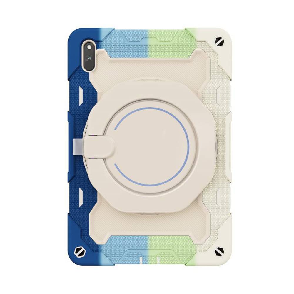 INSOLKIDON Compatible with Case for HONOR PAD 8 12 Inch tablet, Full Coverage Ultra Slim adjustable Stand Silicone Shockproof Lightweight Protective Cover Case Hard shell (Blue)