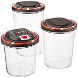 Vestia Automatic Vacuum Sealing Food Storage Container System (Set of 3) (Motor Included)