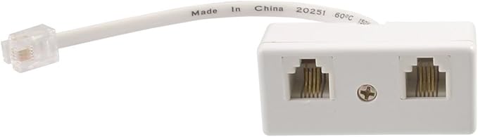Splitter Telefonico RJ11 - Adattatore Doppio 6P4C, Bianco, Per Collegare Due Dispositivi A Una Linea - Foto 8