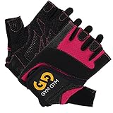Workout Gloves - Weight Lifting Gloves - Weightlifting Gloves - Gym Gloves - Cross Training Gloves - CrossFit Gloves - Biking Gloves - Fitness Gloves - Exercise Gloves - Weight Gloves - Pink Medium