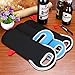 Hipiwe Wine Carrier Tote Bag Portable Wine bottle Tote Holders Insulated Neoprene Wine Cooler Bag Champagne/Water bottle/Beer/Drinks Carriers Bag Case for Travel, Picnic, Party (Set of 3)
