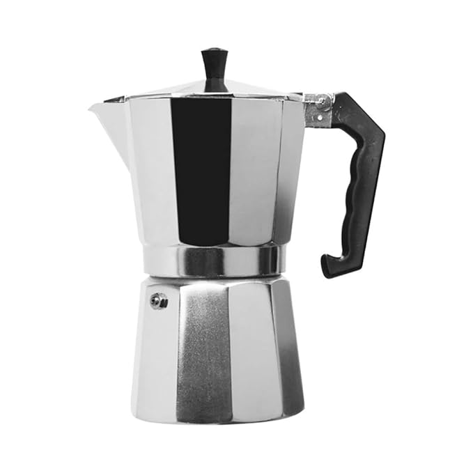 FYHKF Moka pot Mocha coffee pot Aluminum moka pot Octagonal coffee pot
