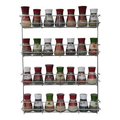 COPA Design 4 Etagen Kräuter- und Gewürzregal | Spice Organizer Wand montieren oder Küche Schrank Aufbewahrung (einfach zu in