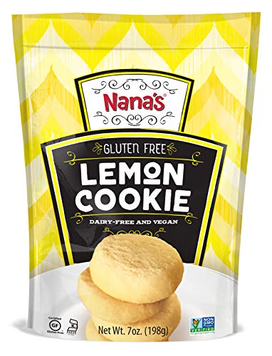 Nana's Gluten Free Lemon Cookies | Vegan, Dairy Free, Nut Free, Non GMO, Preservative Free, 7 oz