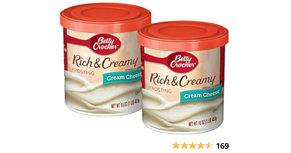 Betty Crocker Escarcha De Queso Crema Rica Y Cremosa 16 Onzas Galletas Desnudas Paquete De 2 Todo Lo Demas Amazon Com
