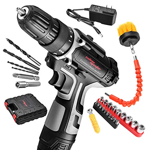 SALEM MASTER Cordless Drill Driver Kit, 12V Power Drill, 23Nm, 3/8