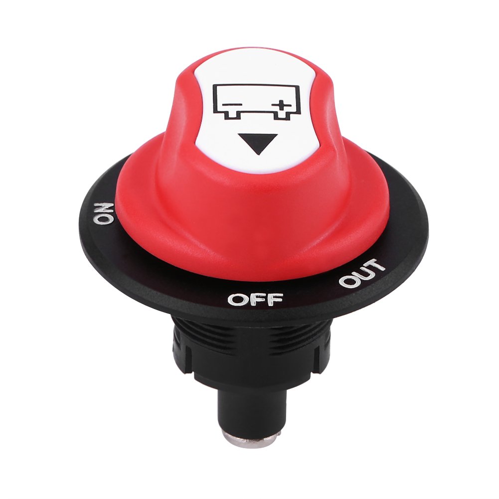 12V-48V Battery Disconnect Switch, Waterproof Design, Battery Isolator, High Capacity, for Marine, Car, Boat, RV, ATV Vehicles