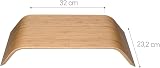 kalibri Bamboo Monitor Stand Universal Desktop Wood Holder 53x25.5x9.5 cm view 6