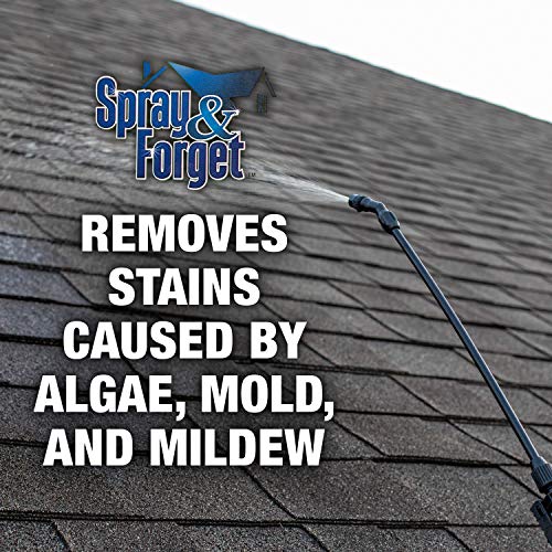 Spray & Revolutionary Roof Cleaner Concentrate Exterior Mold Stain Remover 1 Gallon