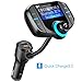 Bluetooth FM Transmitter for Car, DYTesa Wireless In-Car FM Transmitter Radio Adapter Car Kit with AUX Input/Output,1.7 Inch Display,Quick Charge（QC） 3.0 and Smart 2.4A Dual USB Ports, TF Card (BT70)