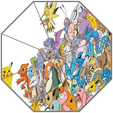 ScottShop Pokemon Pikachu Custom Generic Foldable Umbrella Sun Rain Anti-UV