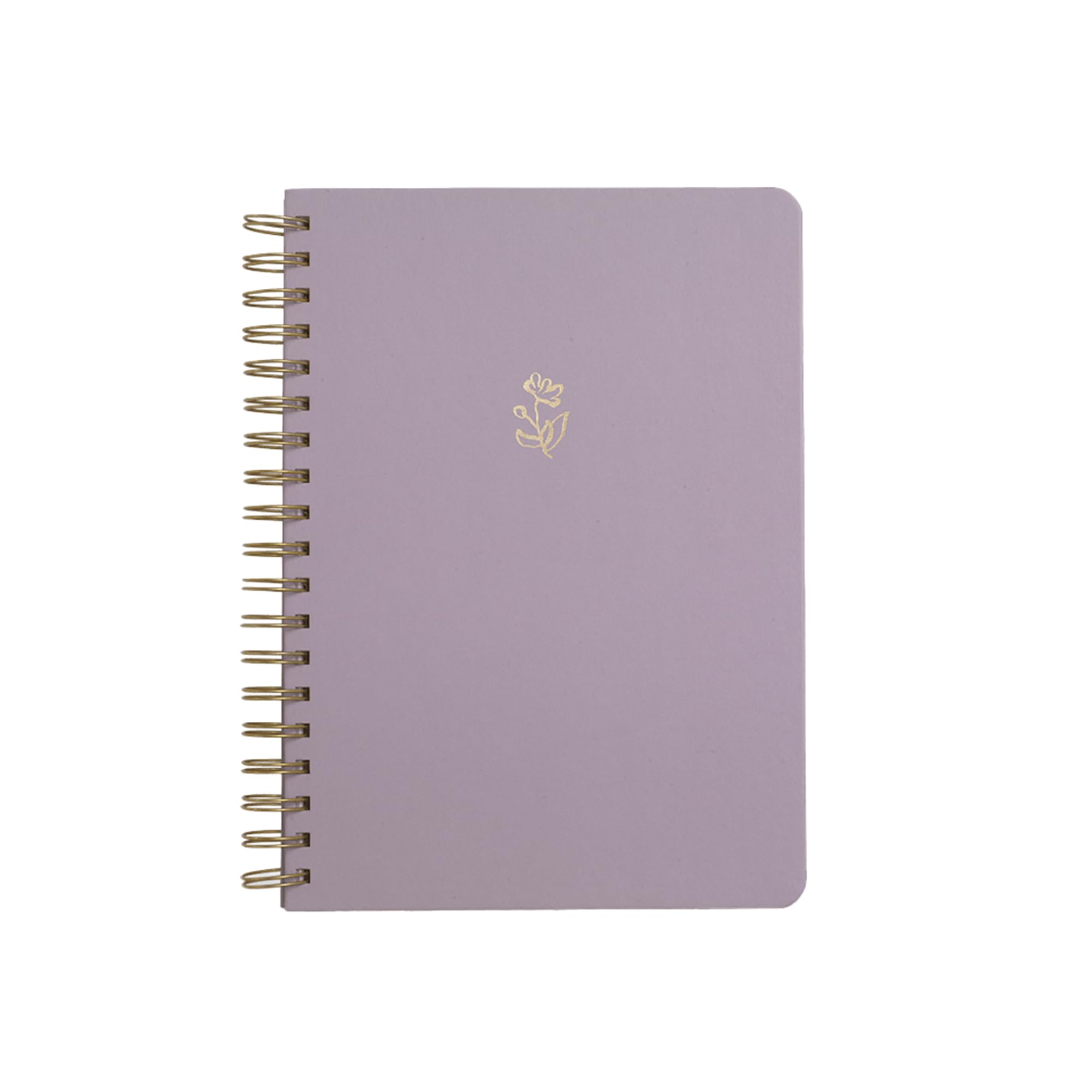 Papier Spiral Notebook - Purple, 176mm x 250mm, 180 Tearaway Pages | Quality, 22mm Brass Wire | 800gsm Textured Cover | Ideal for Journaling, Notes, Gift | Ships Next Day