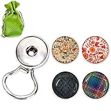 BMC 5pc Interchangeable Snap Centerpiece Eye Glass Holding Magnetic Brooch