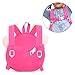 Vox Baby Girl Backpack Cute Cartoon Backpack with Leash for Toddlers Little Kids Backpack Cute Bee Animal Bag with Chest Strap, Pink