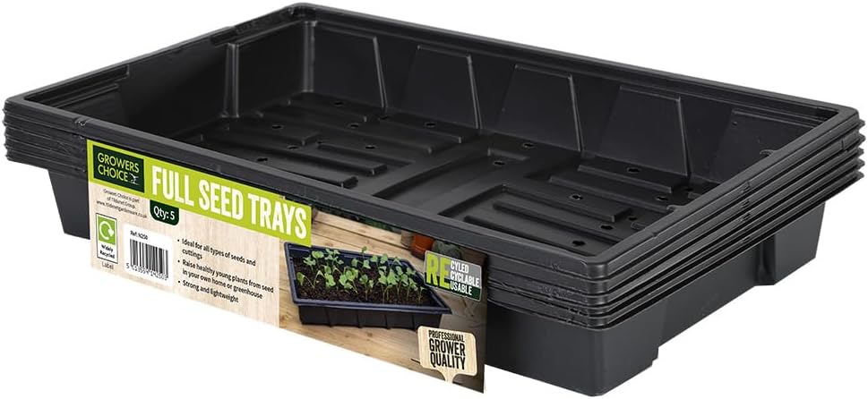 Bosmere N250 Professional Seed Tray Black Pack of 5