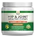 Hip & Joint Supplement for Dogs - Hemp Oil Infused Soft Chews Dog Treats w/Glucosamine, Turmeric, Chondroitin, MSM & Omega 3 6 9 - Supports Pet Mobility & Pain Relief - 120 Treat Bites