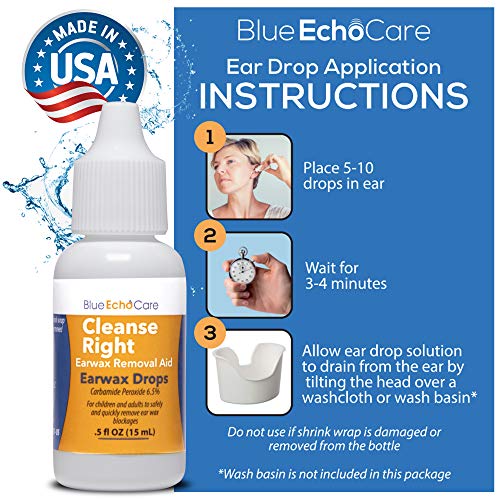 Cleanse Right Ear Wax Removal Drops Ear Drops Bottle to Remove Earwax