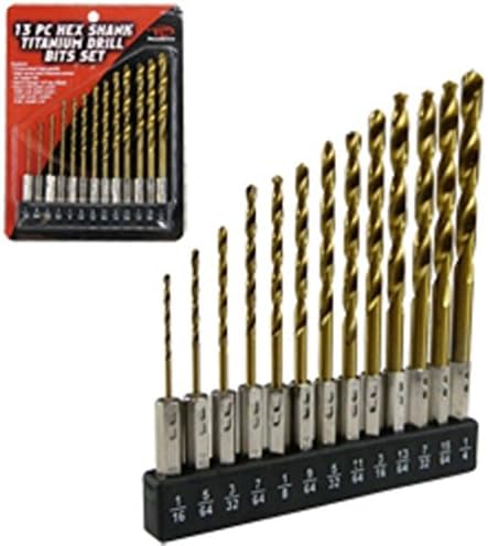 13pc HEX SHANK QUICK CHANGE DRILL BIT SET FOR SNAP IN ON CHANGING CHUCK