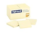 Highland Sticky Notes, 3 x 3 Inches, Yellow, Set of