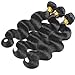 Derun Hair Human Remy Hair Weft Weave 3 Bundles Virgin Brazilian 3 Pieces Lot Mixed Length 14