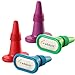 Rabbit Wine and Beverage Bottle Stoppers with Grip Top (Assorted Colors, Set of 4)