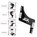 Beard Shaping Tool Template, YSAGi Beard Styling Comb for Line Up and Edging, Men’s Facial Hair Style Stencil (Black)